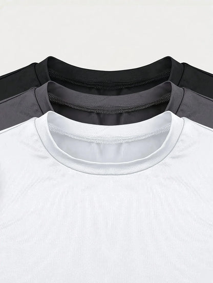 3pcs Slim Fit Short Sleeve