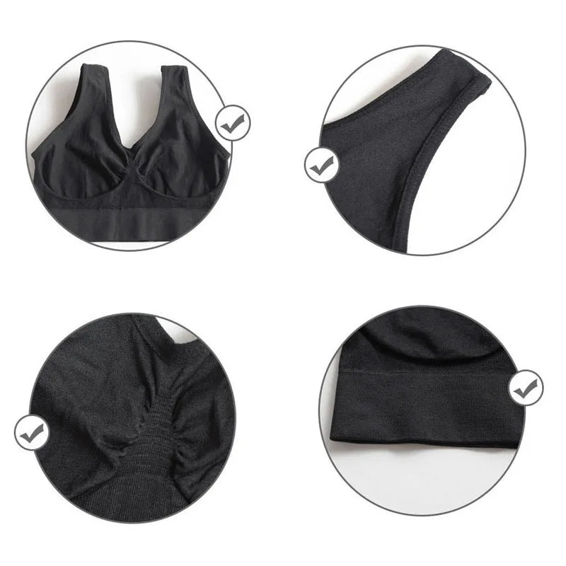 unlined Seamless Bra Vest Women sleep Underwear yoga sports Brassiere Big Size Top no sponge insert pad Bralette