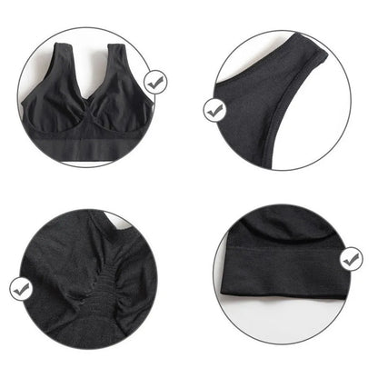 unlined Seamless Bra Vest Women sleep Underwear yoga sports Brassiere Big Size Top no sponge insert pad Bralette